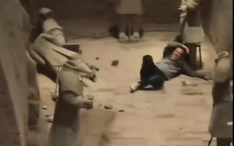 律师谈男子跳入兵马俑坑推倒兵马俑：如是故意或被判刑