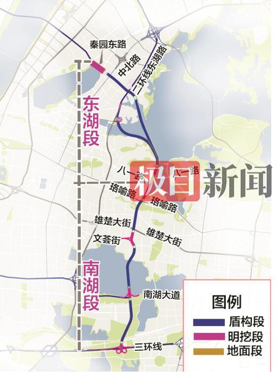 武汉两湖隧道复工了