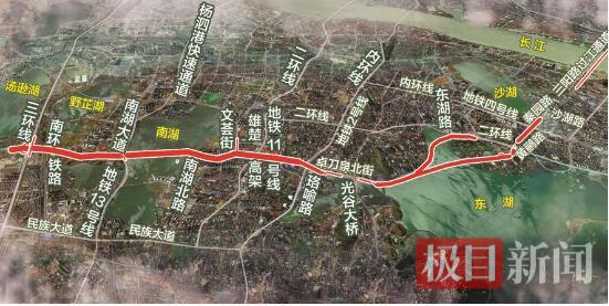 武汉两湖隧道复工了