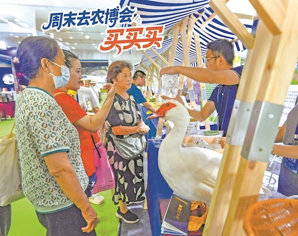 周末去农博会 买买买