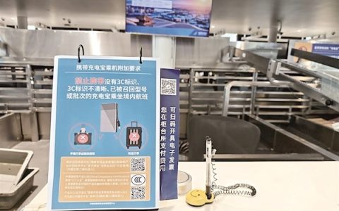 你的充电宝能不能“飞”？登机前可自查三点