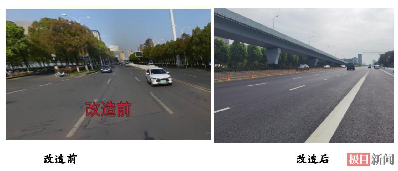 车道拓宽一倍，光谷高新四路重点路段提前通车还路于民