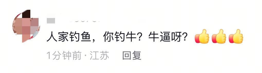 云南镇雄一地涨水两头牛被困河中央，牛主人请来吊机师傅将它们救起