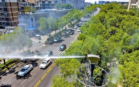 光谷民族大道上新“降暑神器”