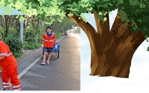 用行动诠释孝心与担当 15岁少年凌晨帮妈妈扫大街