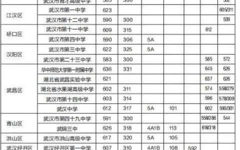武汉27所省示范高中录取线出炉 分配生录取情况可向初中毕业学校咨询