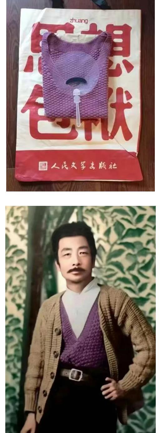 “鲁迅同款毛背心”爆火,官方网店:目前缺货仅预售,原型紫色款最畅销