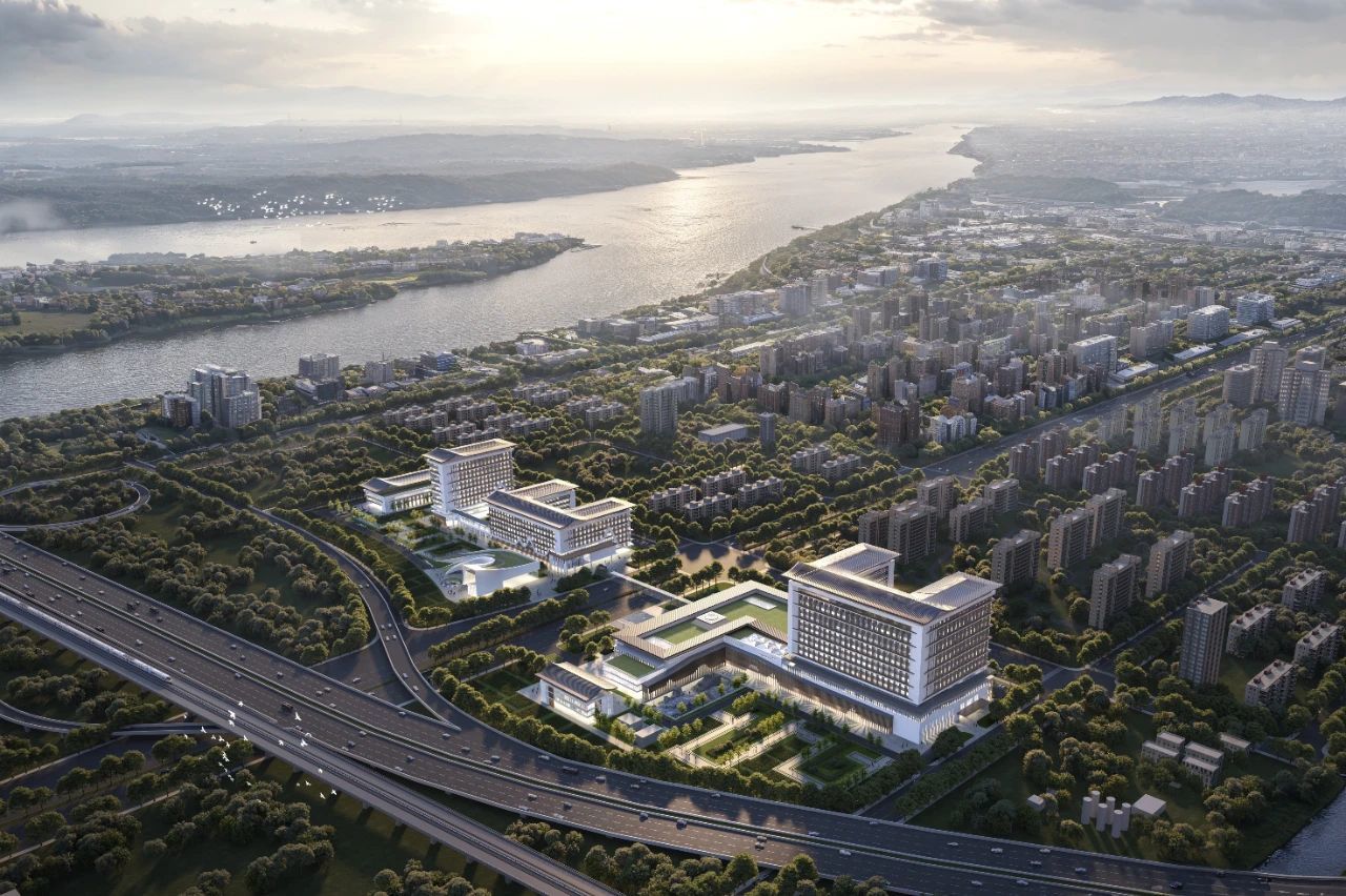 长江新区首家三甲医院建设正酣