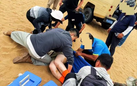 “我是人民军医中的一员！”这对医护夫妻紧急施救，助从骆驼上坠落的母子脱险