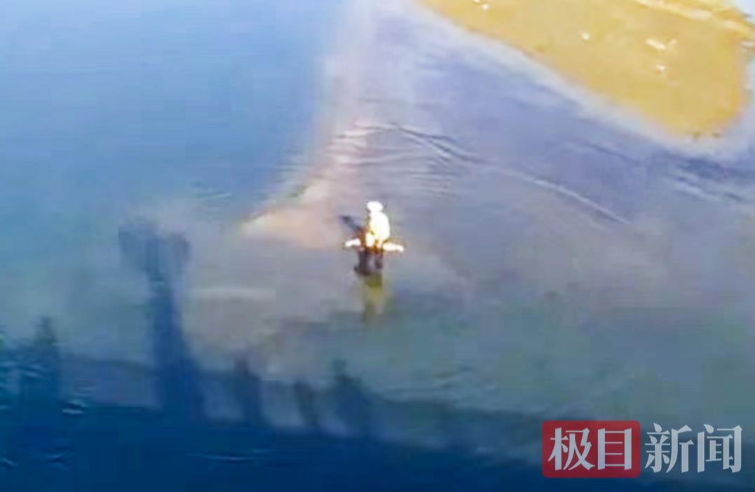 跳河轻生女子漂向深水区，罗田辅警狂奔下河蹚水救人，热心市民接应，众人合力救回一条命