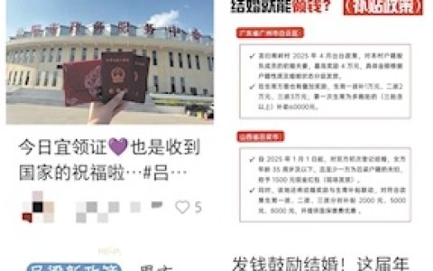 新人结婚可领1500元“份子钱” 吕梁民政局：今年已发放1700余万元