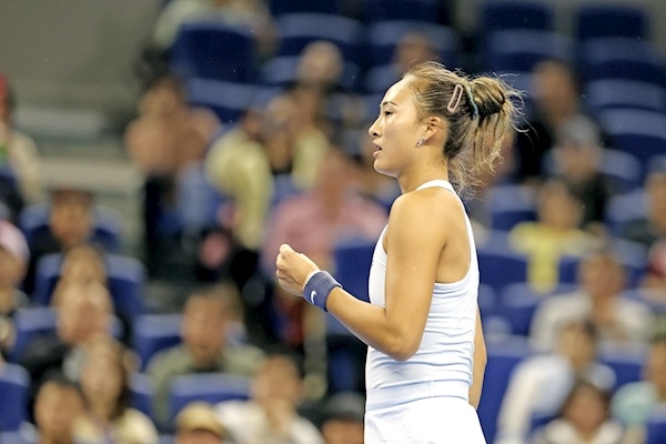 中国网球公开赛女单第二轮 郑钦文复出首战轻松获胜