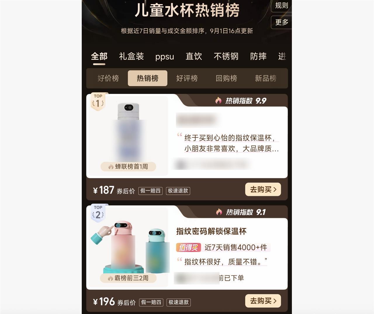 开学季儿童指纹水杯上热销榜，需刷指纹才能解锁，商家称能防校园恶作剧或他人误饮，真靠谱还是“智商税”？