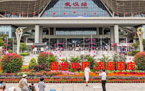 花儿映红盛世，笑颜祝福祖国！30处园林精致小景闪耀武汉街头