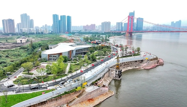 百里长江生态廊道“最后一公里”贯通 武昌湾1956公园国庆正式开放