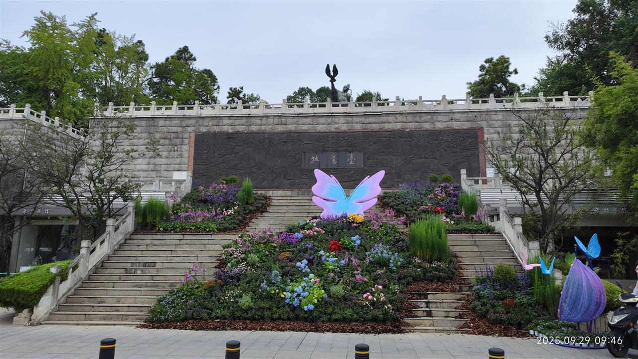花儿映红盛世，笑颜祝福祖国！30处园林精致小景闪耀武汉街头