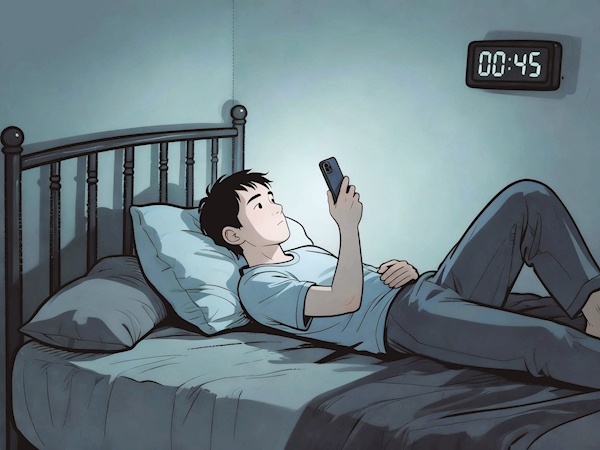 睡前关灯侧躺玩手机有多危险？ 专家提醒：小心眼睛和脊柱一起“抗议”