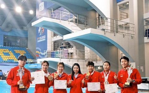 跳水亚锦赛收官 湖北四将斩获4金2银