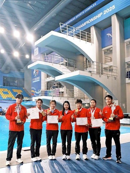 跳水亚锦赛收官 湖北四将斩获4金2银