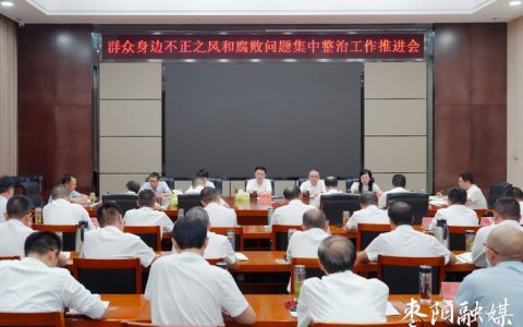 全市集中整治群众身边不正之风和腐败问题工作推进会召开