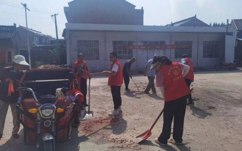 郭河镇清洁行动焕新乡村颜值