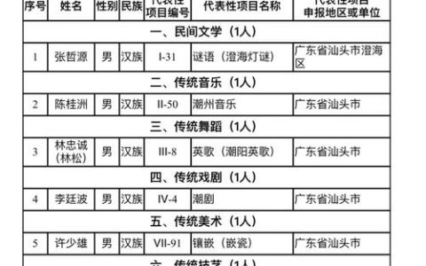 我市公布第五批市级非遗传承人名单
