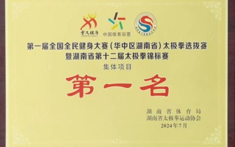 市太极拳协会获全国群众体育先进单位殊荣