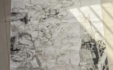 江陵县“建功支点、乘势跃升”暨纪念抗战胜利80周年书画作品展开幕