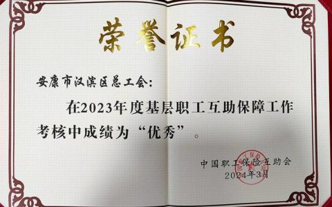 市总工会职工服务中心受国家五部委联合表扬