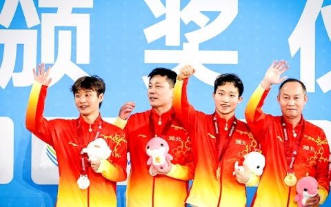 湖北队包揽跳水男子3米板金银牌 王宗源加冕“双金王”