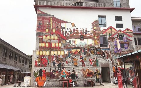 因为一个人爱上一座城，安徽画师扎根襄阳创作 贾蒙绘制街头壁画成网红打卡点