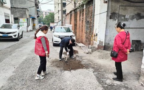 袁桥社区修缮道路解民忧