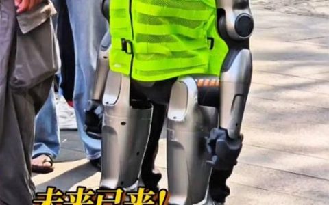 人形机器人客串“保安”