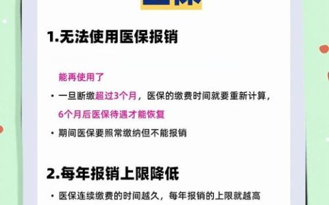 居民医保中断或逾期缴费将失去15项待遇