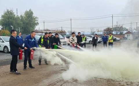 黄商鲜农产品加工中心开展消防演练