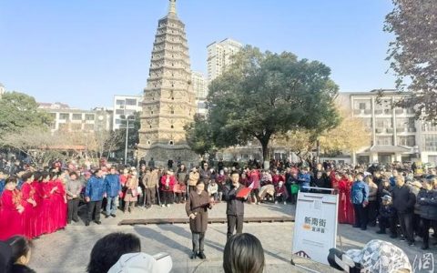 黄梅古塔小游园，“宣讲文艺”让四中全会精神“声”动全城