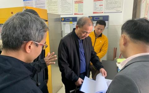 元旦节前三峡大学领导带队开展校园安全大检查