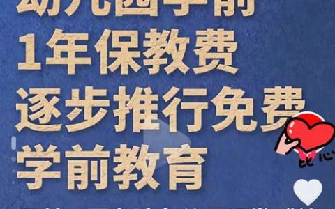 网上问政 | 幼儿园大班保育费免除政策何时落实？部门回复→