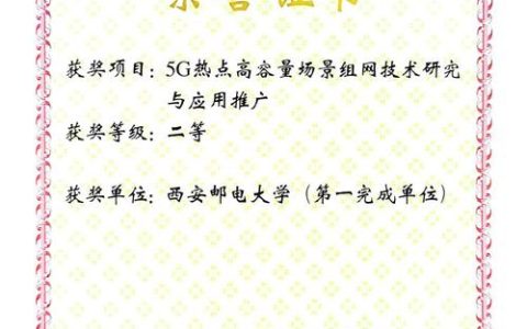 朱容波教授团队获中国通信学会科技进步二等奖