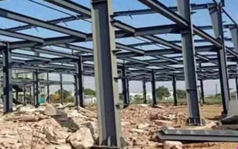 龙湾镇农业产业园钢结构主体完工