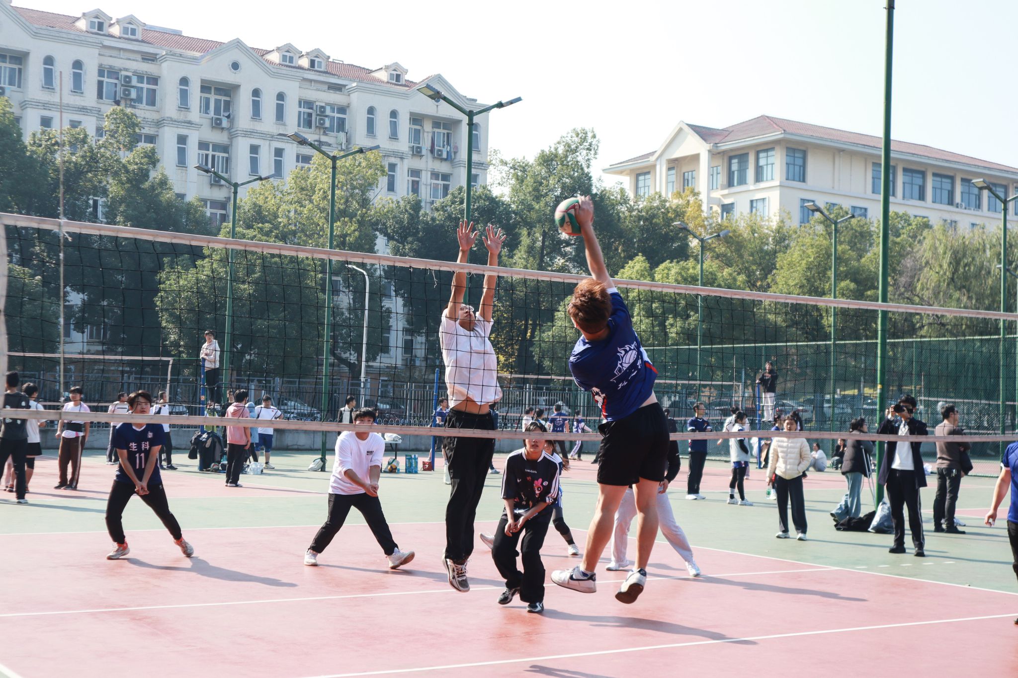 第二届 “师生融乐” 排球赛开赛
