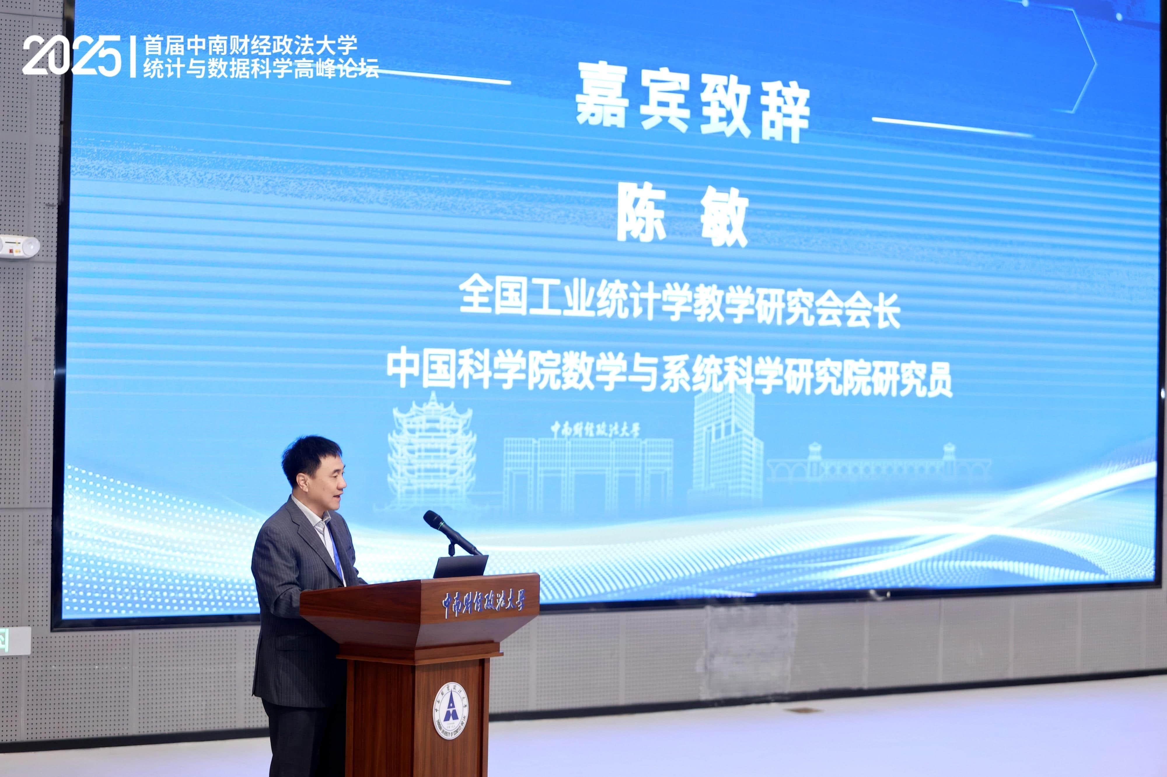 首届中南财经政法大学统计与数据科学高峰论坛成功举行