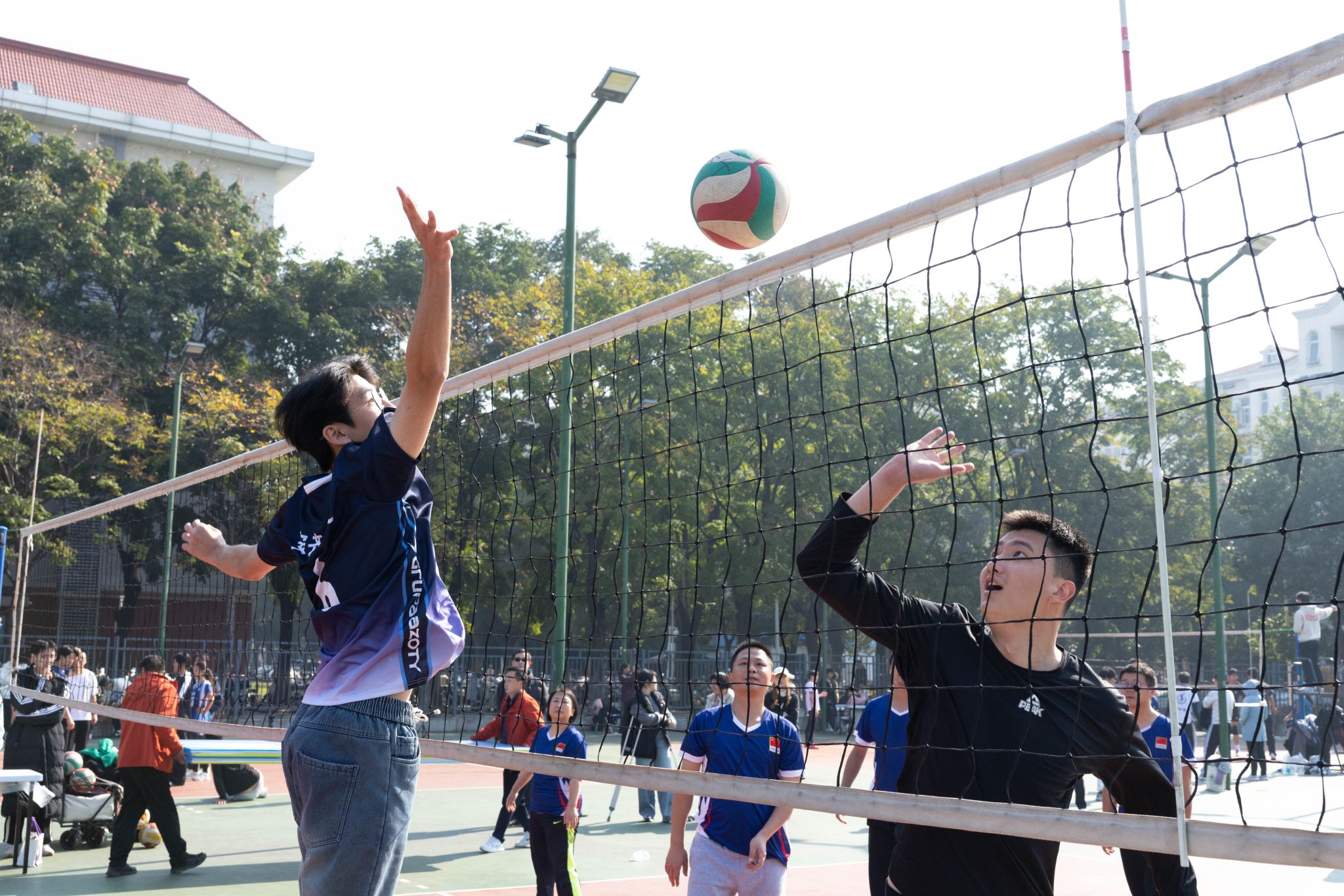 第二届 “师生融乐” 排球赛开赛