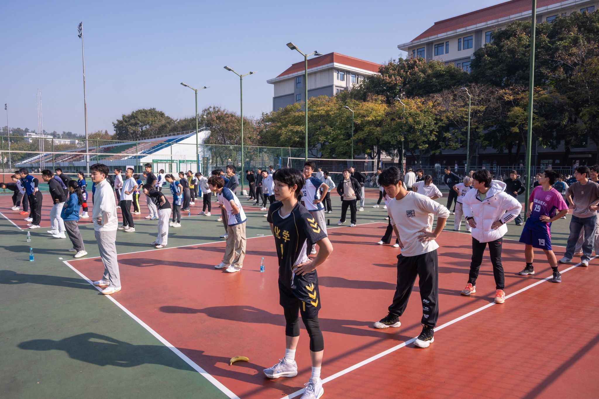 第二届 “师生融乐” 排球赛开赛