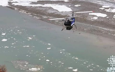 “大件快递员”9分钟跨海送生鲜 创全球吨级飞行器跨海峡首飞纪录