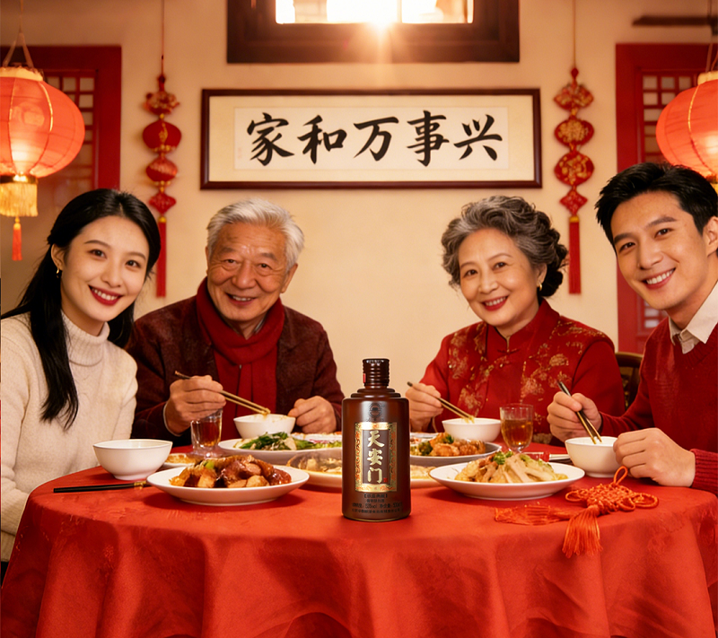 2026第一杯酒，铁盖天安门酒·步步高升敬每一个正在向上的中国家庭