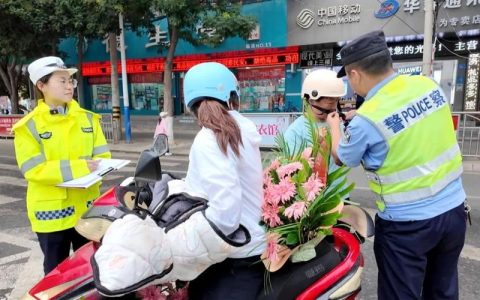 头盔佩戴率超96%交通事故下降12.8% 咸安交通秩序整治显成效