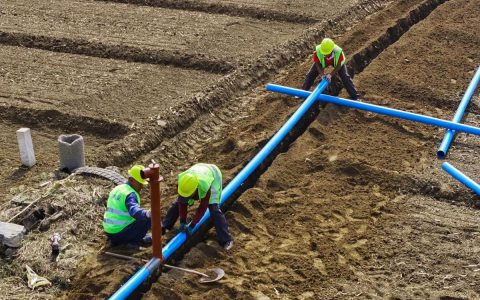 积玉口镇兴隆灌区改造项目火热推进