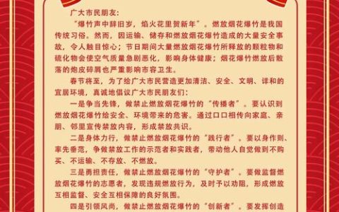 咸宁市发布禁鞭倡议 呼吁市民遵守规定   共同守护城市安宁