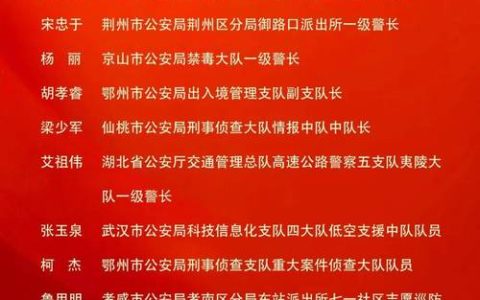 2025“荆楚最美基层民警”名单公布 十堰民警黄炎龙当选